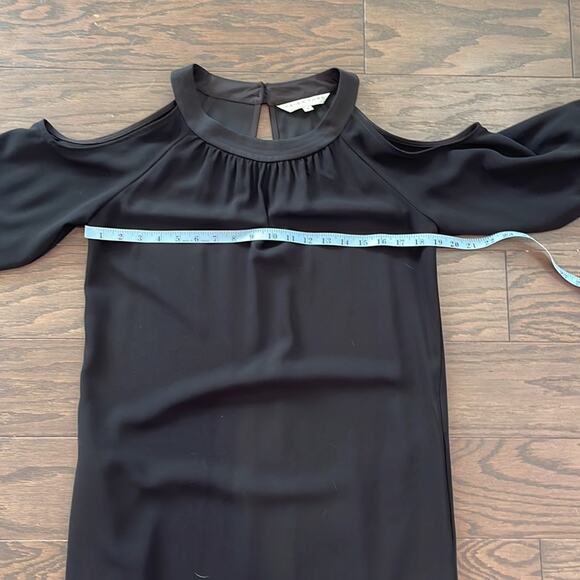 Trina Turk Black Sicily Cold-shoulder Rhinestone Detail Cocktail Dress Size 4 - Picture 5 of 12
